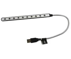 Esperanza EA148 nešiojamojo kompiuterio USB LED lempa - balta