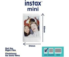 Fujifilm | Instax Mini Macaron momentinis filmas | 86 x 54 mm | Kiekis 10