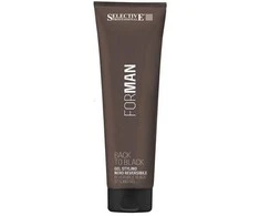 Selective Professional Juodos spalvos dažomasis gelis žiliems plaukams Selective Cemani Back To Juodas 150ml
