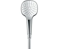 Hansgrohe Croma Select E 110 1jet dušo galvutė, EcoSmart 9 l/min, chromas/balta