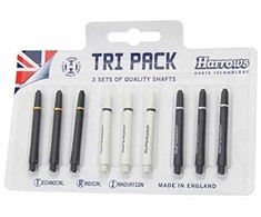Harrows Smiginio koteliai TRI PACKS Vidutinis 3 rinkiniai x3
