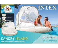 Pripučiama sala su baldakimu Pripučiamas čiužinys 199x150cm INTEX 58292