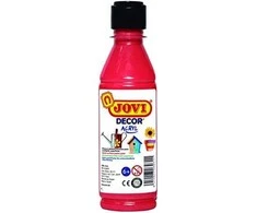 Akriliniai dažai JOVI, 250ml, raudonos sp.