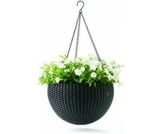 Keter  Pakabinamas gėlių vazonas Rattan Style Hanging 35x35x22cm rudas, 230502