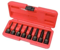 Smūginių galvučių komplektas ½" Torx T30-T80 8 vnt., KS Tools