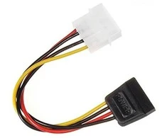 MACLEAN MCTV-633 Maclean MCTV-633 maitinimo keitiklio kabelio adapteris Molex SATA