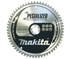 Makita T.C.T. pjūklas SPECIALIZED 190X2X20mm -5° T60 B-09612 T.C.T • 190 x20 mm • T60 • -5° • Aliuminiui