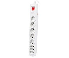 NATEC NSP-0804 Viršįtampių apsauga 8 lizdai IEC CONNECTOR 5m pilkas