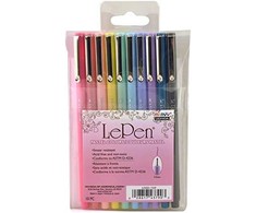 Marvy Uchida Stilingi rašikliai plonu antgaliu Le Pen 4300-10PX Pastel, 10vnt.