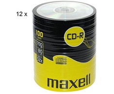 CD-R diskai MAXELL, 700MB, 52X, 80 min., 100 vnt.