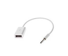 USB adapteris MicroConnect USB - lizdas 3,5 mm Baltas (AUDUSBFW)