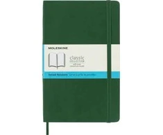 Moleskine 19x25 pastabos linijos mirta žalia
