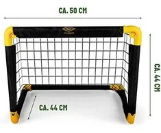 MINI FUTBOLO ĮVARS SU TINKLU 55x44x44CM UMBRO