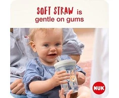 NUK mokymosi puodelis su veiksmo puodeliu, 230 ml, antis