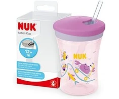 NUK mokymosi puodelis su veiksmo puodeliu, 230 ml, antis