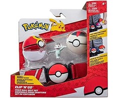 ORBICO Pokemon figūrėlės: Clip 'N' Go Pokball Premium + Machop