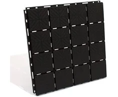 PROSPERPLAST VEJOS KORIO PLOKŠTĖ EASY SQUARE – JUODA 9 vnt. 1,5m2
