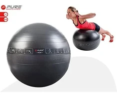 Pure2Improve | Exercise Ball | Juodas | 75 cm