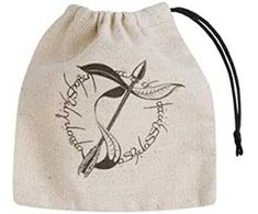 Q Workshop Elvish Basic Kauliukų Maišelis Smėlio Ir Juodos Spalvos