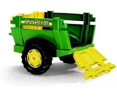 Rolly Toys Prikabinamas Priekabas JOHN DEERE su Atidarančiomis Durimis