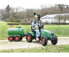 Rolly Toys Ritininiai žaislai didelė tanklaivio priekaba 30L žalia ritininė