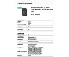 Schneider Electric Schneider Variklis 3P 5.5kW 9-14A - GV2ME16