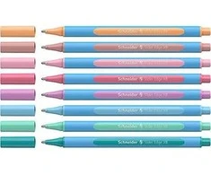 Schneider Švirkštiklio rinkinys SCHNEIDER Slider Edge Pastel dėkle, XB, 8 vnt, spalvų derinys