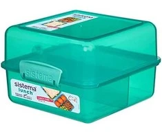 Sistema SISTIMA Pietūs Cube Spalvotas konteineris 1.4L (31735)