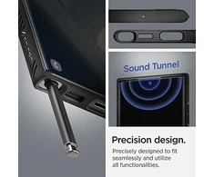 Spigen Liquid Air dėklas skirtas Samsung Galaxy S22 Ultra, spalva - Matte Black