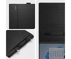 Spigen Stand Folio, juodas - Microsoft Surface Pro 11/10/9/8
