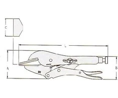 Irwin Replės VISE-GRIP 8R 200 mm, 78 mm