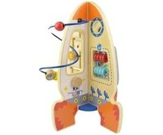 Tooky Toys Tooky Toy didelė medinė edukacinė raketa
