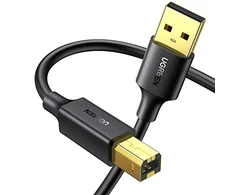 UGREEN US135 USB 2.0 AB spausdintuvo kabelis 5m - Juodas