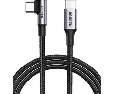 Kampinis kabelis USB-C į USB-C UGREEN US334 5A, PD 100W, 2m (juodas)