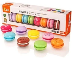 Viga Toys Medinis Rinkinys Macaronų 8 Vnt. Spalvoti