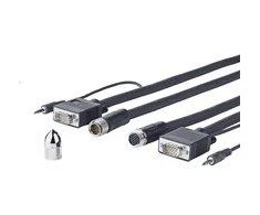 VIVOLINK PROVGASCW15 Pro VGA + Audio Cross Wall 15M high flexible 1920*1200 EDID 15pins pass-through triple shielding - ( > Cables > Monitorius > Pro VGA Cross Wall)
