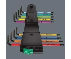 Wera L-formos raktų rinkinys, daugiaspalvis XL TORX varžtams, ilgoji versija 967/9 TX XL