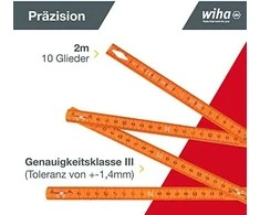 Sulankstomas metras elektrikui WIHA Longlife (2 m)