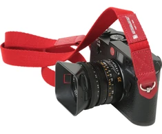 ARTISANARTIST Artisan &amp; Artist I ACAM-102AA I Slim Cloth Strap (w/Ring-type/Eyelets) Raudona