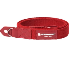 ARTISANARTIST Artisan &amp; Artist I ACAM-102AA I Slim Cloth Strap (w/Ring-type/Eyelets) Raudona