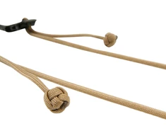 ARTISANARTIST Artisan &amp; Artist I ACAM-P12 I Flynn Camera Paracord Strap w/adjust lengths in Leather (w/Loop) Tan