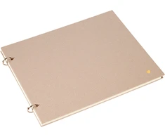 BookBinders Album 270x220 Pearl Lustre Columbus with Gold Heart