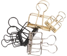 BookBinders Wire clip M juodas 10 pcs in box
