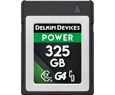 Atminties kortelė „Delkin CFexpress G4“ maitinimo šaltinis I tipo B I R1780/W1700 (G4) 325 GB