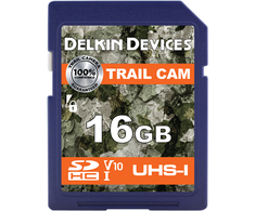 Atminties kortelė Delkin SDHC Trail Cam R100/W30 (V10) 16GB