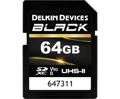 Atminties kortelė Delkin SDXC Juodas Rugged UHS-II R300/W250 (V90) 64GB (nauja)
