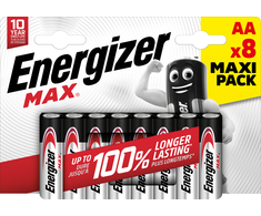 Energizer Max AA 8 vnt. pakuotė