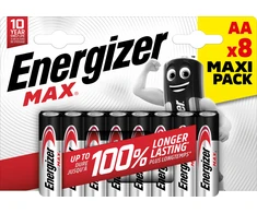 Energizer Max AA 8 vnt. pakuotė