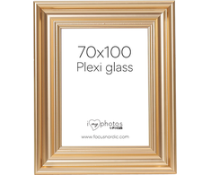 Nuotraukų rėmelis Focus Charleston Gold 70x100 organinis stiklas