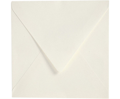 FOCUS ENVELOPE 160X160 RAW Baltas 120G 50 PCS